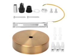 Base de lámpara de techo redonda de aluminio, accesorios de iluminación DIY