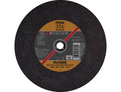 Disco De Corte PFERD Máq. Estacionárias Universal Ps-For (80 M/S Plano T 41 80 T 300-2 8 A 36 K Psf-Chopara 254)