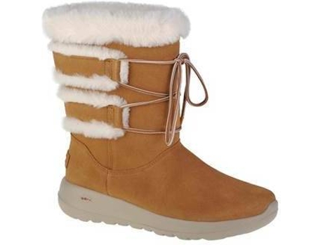 Botas SKECHERS Cuero de Gamuza Mujer (39 - Marrón)