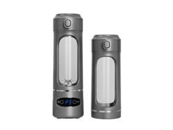 Exprimidor de frutas Eifson de 600 ml con 12 cuchillas de acero inoxidable y carga USB (gris)