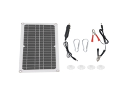 Panel solar semiflexible Primerox de 18 W y 12 V con cargador de batería, IP65.