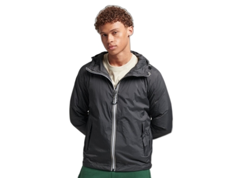 Chubasquero de Hombre SUPERDRY Ligera Code Negro (L)