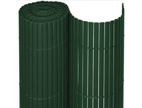 Cañizo PVC Doble Cara con Bridas Estera de PVC COMERCIAL CANDELA (Verde-1 x 3 m)