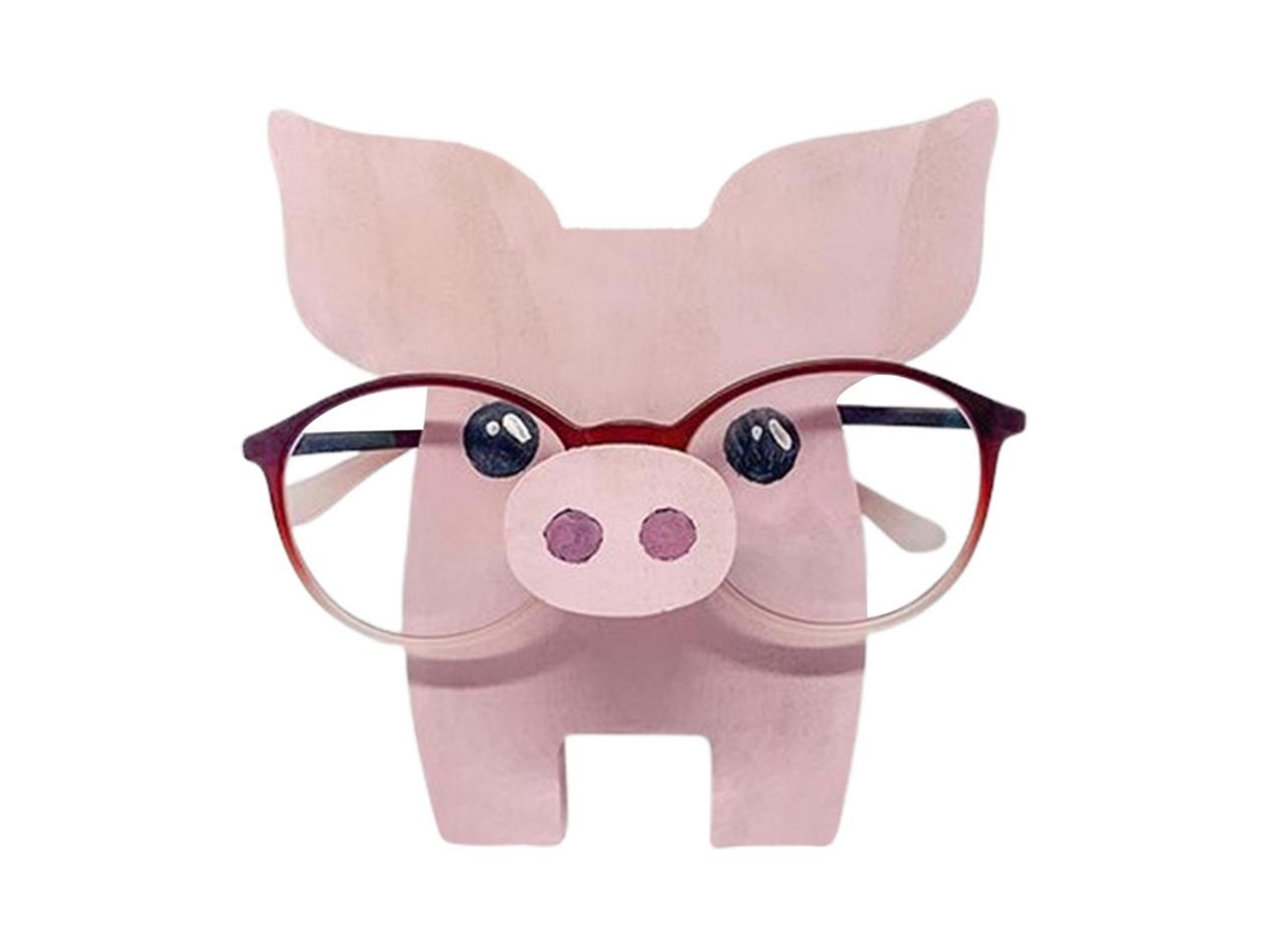 Soporte Decorativo De Madera Con Forma De Animal Para Gafas, Ideal Para Escritorio, Oficina O El Hogar.