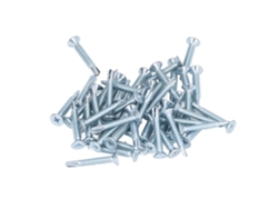 Kit De 50 Tornillos Autorroscantes De Acero Al Carbono De 4,8 X 32 Mm Con Cabeza Plana Y Fijación En Cruz.