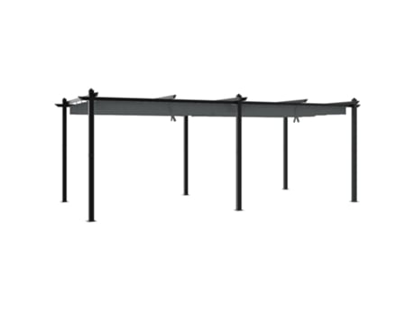 Cenador De Jardín VIDAXL Antracita Aluminio (3x6 m)