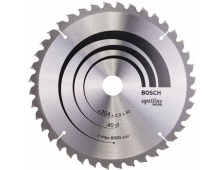 Disco de Sierra Circular BOSCH Optiline Madera 254x30x2.0 mm - 40