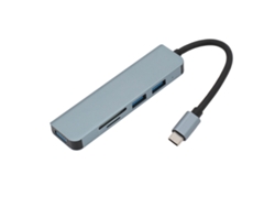 Concentrador Usb-c Con 4 Puertos Usb 3.0, Transferencia De Datos De 5 Gbps, Divisor Para Tabletas, Portátiles Y Ordenadores.
