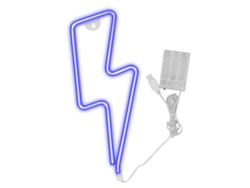 Rebe-luz Led Neón Decorativa Para Pared Con Usb/batería, Lámpara De Noche Azul Para Decoración De Habitaciones