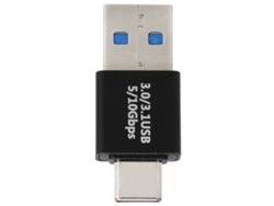 Adaptador Mali OTG USB 3.0 macho a USB-C macho con sincronización de datos y carga rápida.
