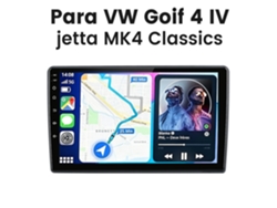 Radio Hexinex De 9" Para Vw Golf 4 / Jetta Mk4 — Android 15, 2 Gb + 64 Gb, Wi-fi, 4 Núcleos, Carplay, Android Auto, Rds