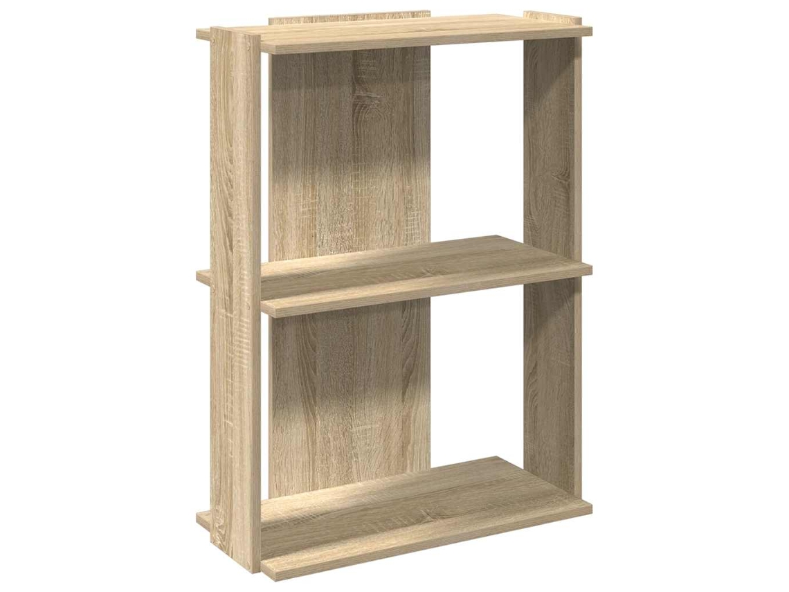 Maison Exclusive - Librería 3 Estantes Madera Ingeniería Roble Sonoma 60x30x80 Cm