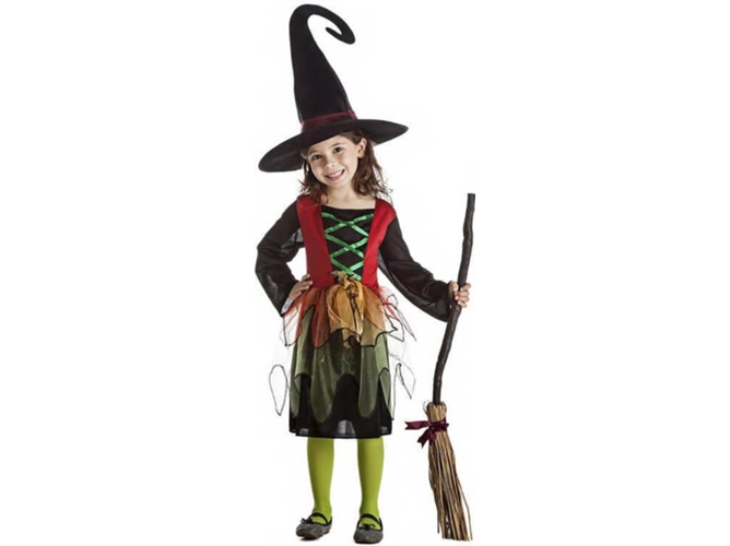 Disfraz de Niña DISFRAZZES Bruja Con Tutú (Talla: 7 a 9 años)