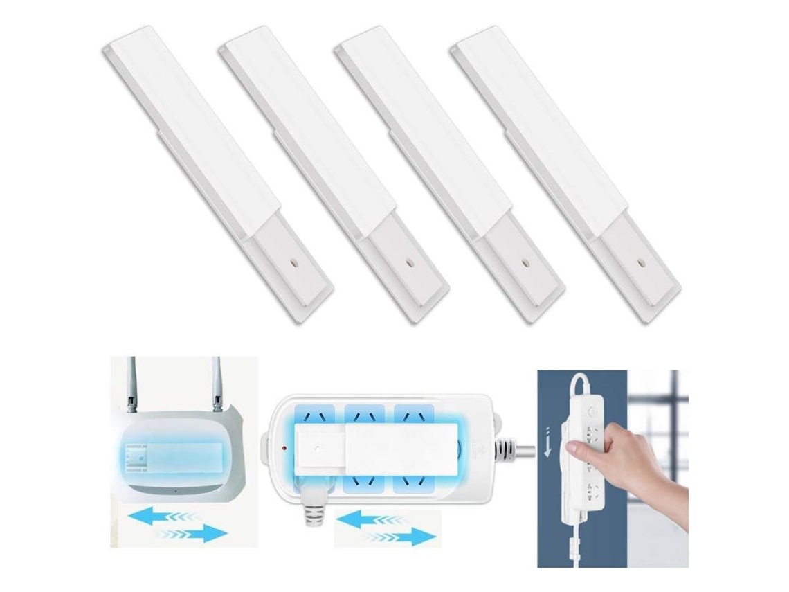 Soporte De Pared Autoadhesivo Para Enchufes, Routers Y Mandos A Distancia No Requiere Taladrar.