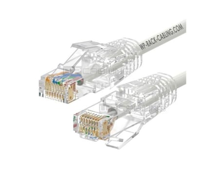 Cable de Red Wp Rack Cat.6A U/Utp Slim 0.5M Blanco