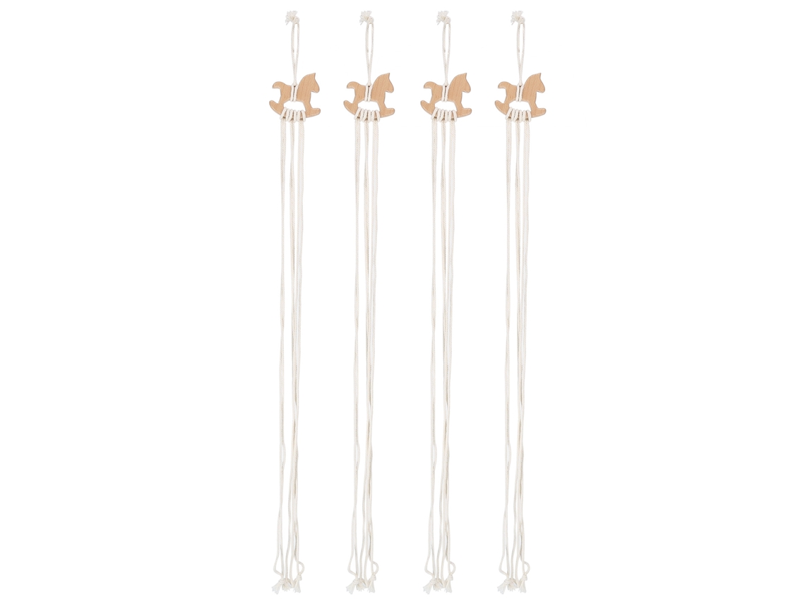 4 Organizadores De Cuerda De Yute De Madera Para El Cabello, Ideales Para Pinzas Para El Cabello, Joyas, Niñas Y Mujeres.