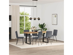 Maison Exclusive - Sillas De Comedor 6 Unidades Terciopelo Gris Oscuro