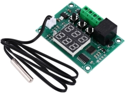 Módulo De Controle De Temperatura Digital Com Display Duplo Dc12v