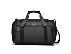 Mochila de gran capacidad para hombre (negra), bolsa de viaje impermeable, multifuncional, con compartimentos secos y húmedos.