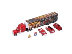 Set De Camión De Transporte Infantil Con 3 Vehículos De Rescate De Aleación Metálica.