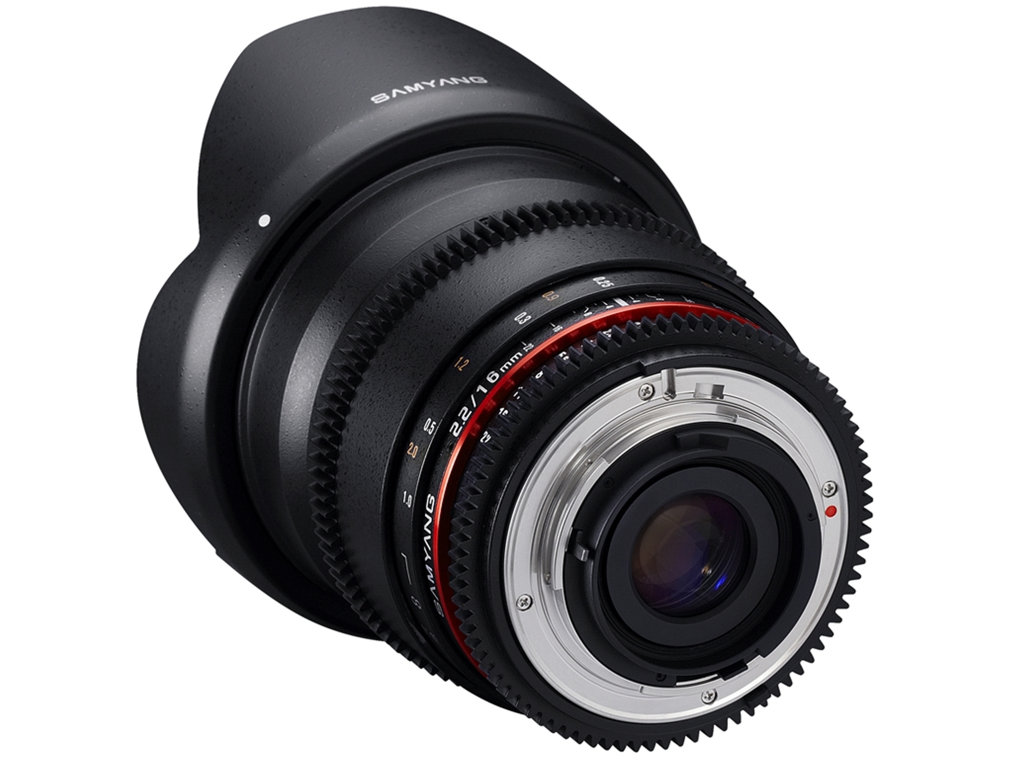 Objetivo SAMYANG 16mm T2.2 VDSLR Nikon (Negro - Encaje: Micro 4/3 - Apertura: f/2.2 - f/22)