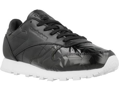 Zapatillas REEBOK CL Lthr Hype Metallic Mujer (37 - Negro)