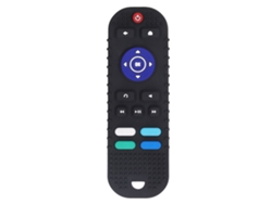 Brinquedo De Chupeta Em Formato De Controle Remoto Silicone Macio Para Bebês Meninos Meninas Preto