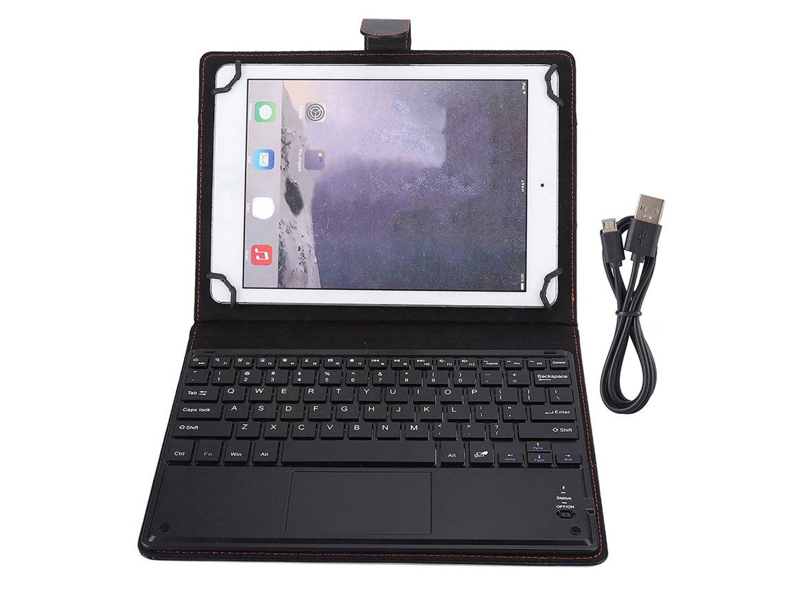 Teclado Bluetooth Com Touchpad E Capa Protetora Para Tablet 9-10,5 Polegadas, 72h De Uso