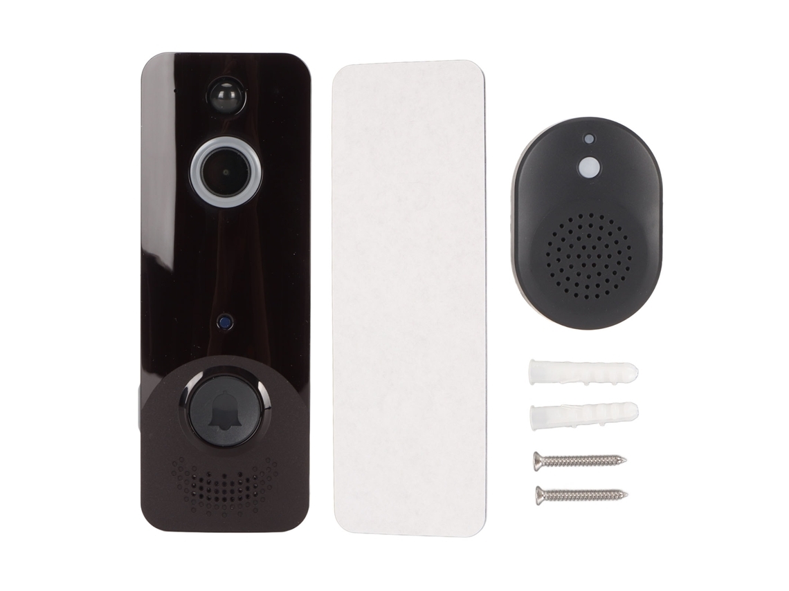 Videoportero Con Audio Bidireccional, Vídeo Hd, Visión Nocturna, Inalámbrico, Inteligente, Wi-fi, Para Vigilancia Interior Y Exterior. Brilvibera_ptg