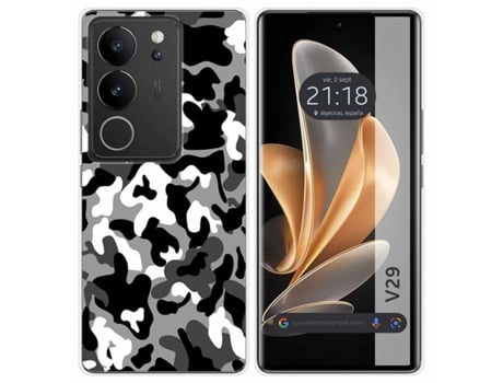 Funda Diseño Camuflaje para Vivo V29 5G TUMUNDOSMARTPHONE Silicona Multicolor