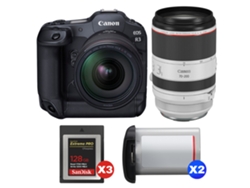 Canon Eos R3 + Rf 24-70mm F/2.8 L Is Usm + Rf 70-200mm F/2.8 L Is Usm + 3 Sandisk 128gb Extreme Pro Cfexpress Type B + 2 Canon L + Ebook Pricedirect