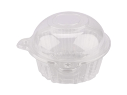 Caja De Plástico Transparente Para Cupcakes Con Tapa Abovedada, Ideal Para Magdalenas Y Pasteles Individuales.