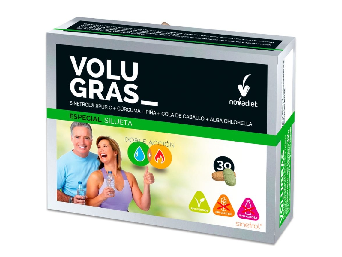 Volugras Sin Gluten Vegan 30Comp NOVA DIET