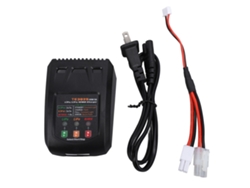Carregador inteligente de baterias de polímero de lítio 2S-8S 25W para carros e aeronaves RC com plugue americano