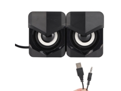 Subwoofer Usb De Escritorio Con Led Mini Para Playstation 4, Ordenador, Portátil, Negro