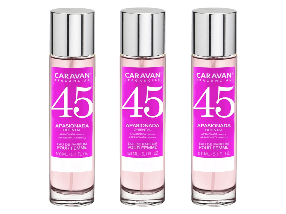 3x Perfume de Hombre Nº45 150ml CARAVAN