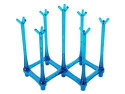 Escurridor De Biberones Portátil Y Extensible Linjou Para Cocina Y Viajes (azul)