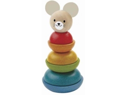 Pirámide de Anillos Ratón PLAN TOYS Madera