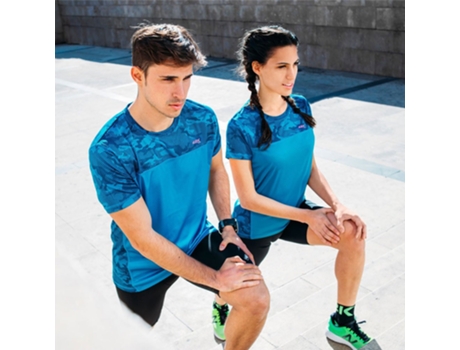 Camiseta de Hombre para Running 42K RUNNING Mimet Azul (XL)