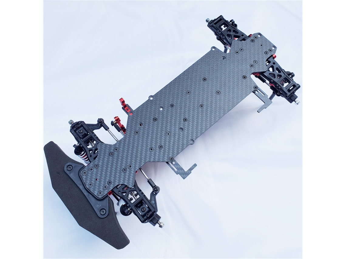 1 Set1/10 Dgw High-speed Rc Car Carbon Fiber Frame Chassis Professional Racing Model