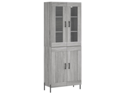 Maison Exclusive - Aparador Alto Madera Contrachapada Gris Sonoma 69,5x34x180 Cm
