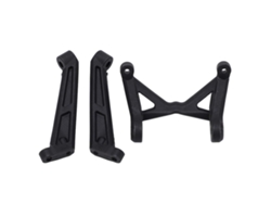 Mali acessório de Carro Rc Torre de Choque Dianteira e Traseira Plástica Preta para Zd Racing 1/7 Mx 07 Upgrade