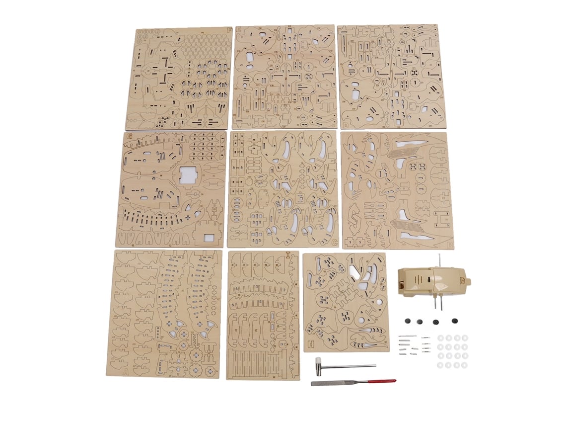 Ats-puzzle De Madera 3d De Dinosaurio Electrónico Grande Modelo Mecánico Para Montar Regalo Decoración Hogar
