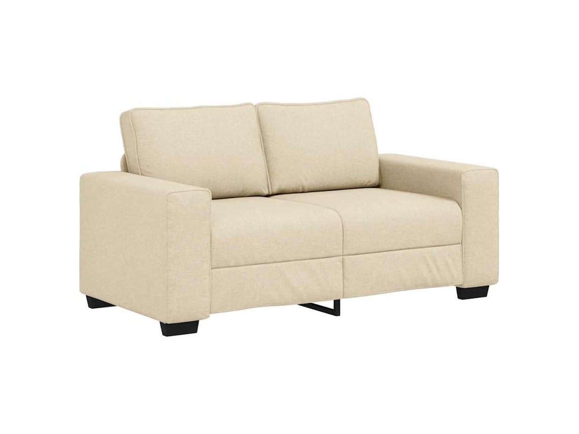 Maison Exclusive - Sofá De 2 Plazas Color Crema, 160x77x82 Cm, De Tela