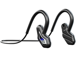 Auriculares De Conducción Ósea - Resistentes Al Agua - Graves Suaves - Para Ciclismo, Senderismo Y Deportes - Negros