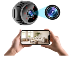 Cámara espía WiFi cámara de vigilancia inalámbrica para niñera cámara de seguridad para interiores para el hogar grabadora de vídeo pequeña IKIKSO