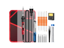 Mini Kit De Soldador Eléctrico De 60 W Con Pantalla Lcd Digital Y 5 Puntas De Soldadura.