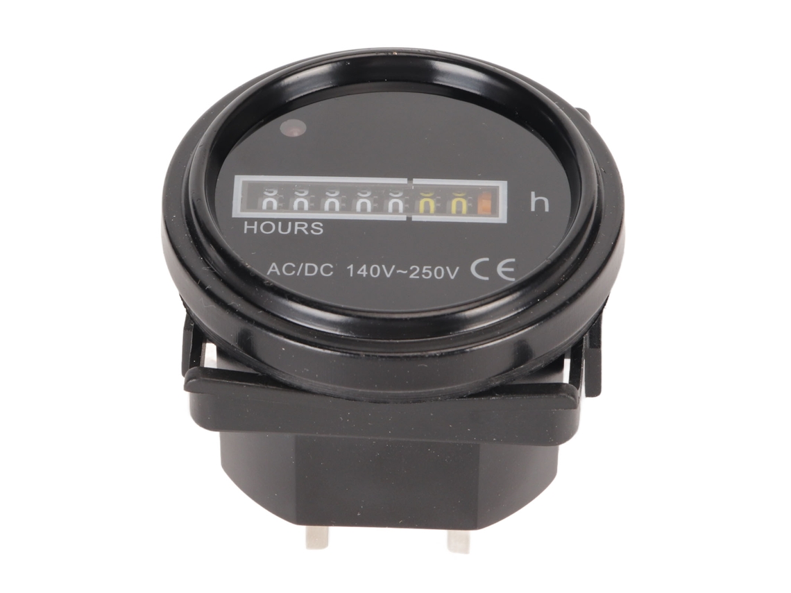 Contador De Horas Redondo Profesional De Alta Precisión 140‑250v Ac Dc Para Vehículos Coches Barcos Motocicletas