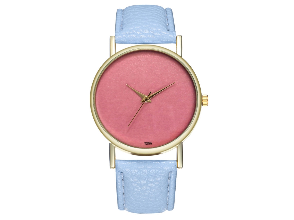 Reloj De Pulsera Analógico De Aleación Para Hombre Con Pantalla Redonda De Cuarzo (azul Claro)