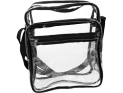 Nécessaire De Viagem Feminina Transparente Em Pvc Com Alça De Ombro Ajustável E Zíper.
